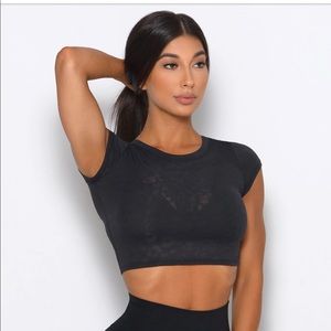 Bombshell Sportswear Leopard Crop Tee